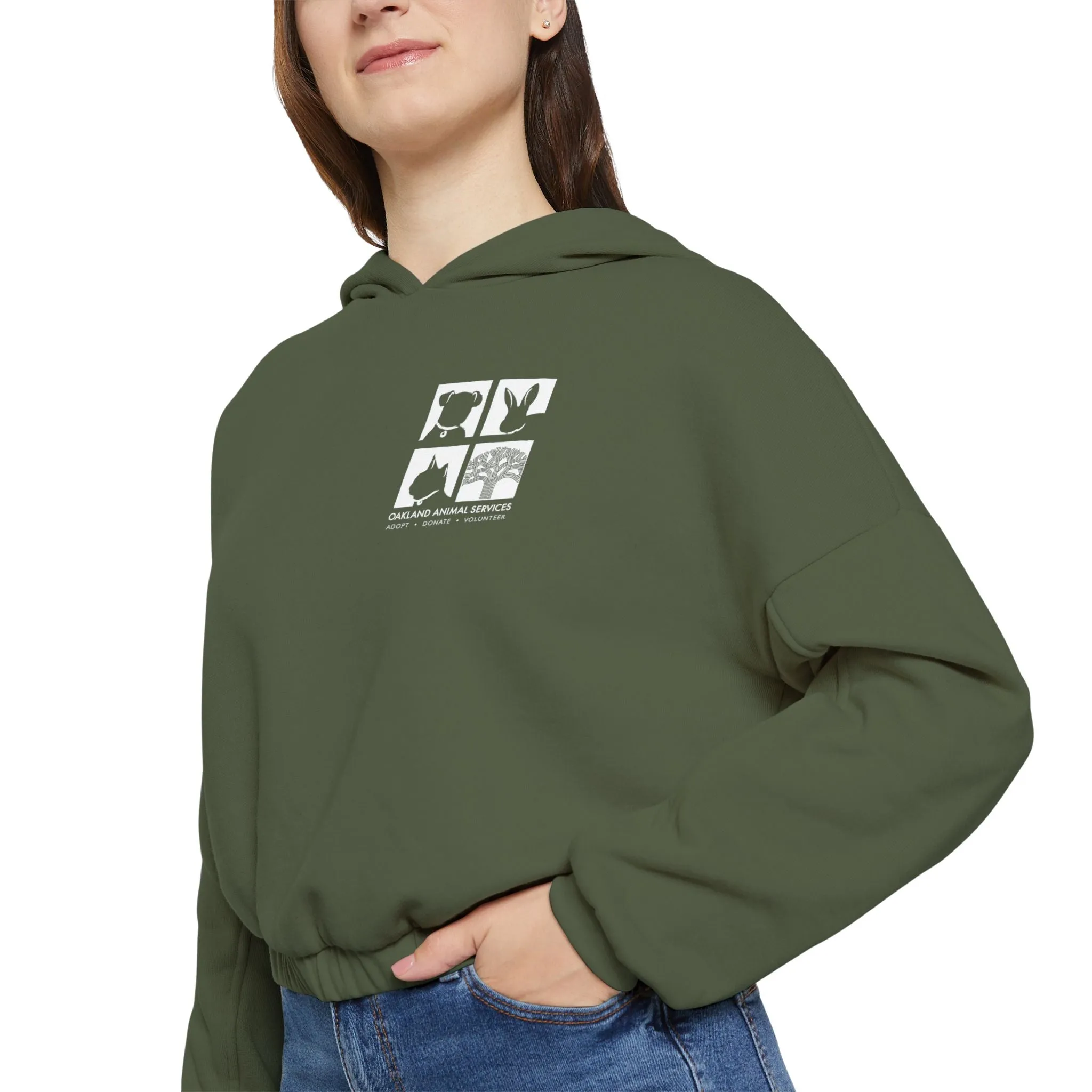 OAS Logo Women's Cinched Bottom Hoodie