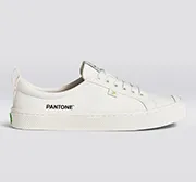 OCA Low Pantone Snow White Canvas Contrast Thread Sneaker Women