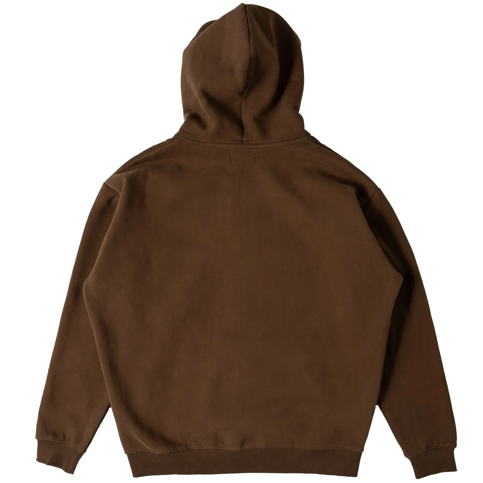 OVERSIZED LUX "SIMPLE" ZIP UP - BROWN