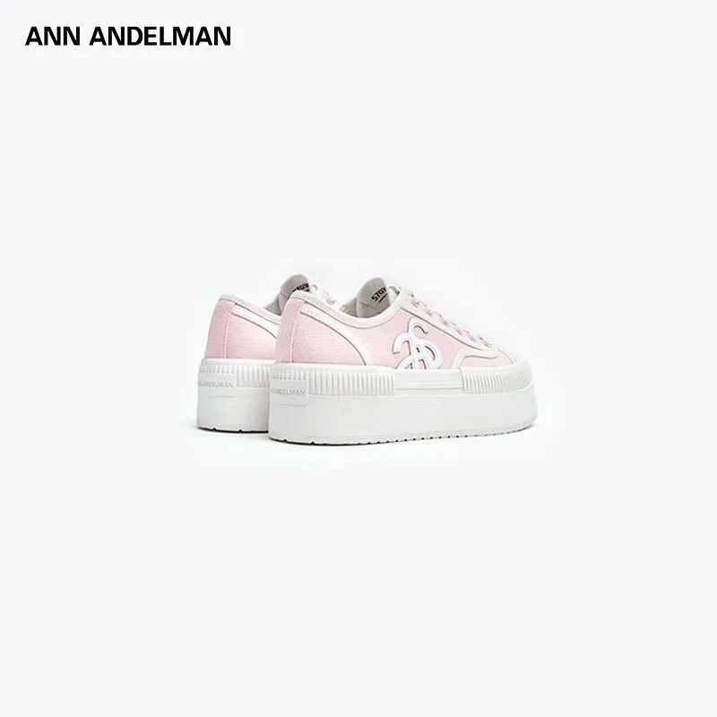 Pink Classic Court Platform Canvas