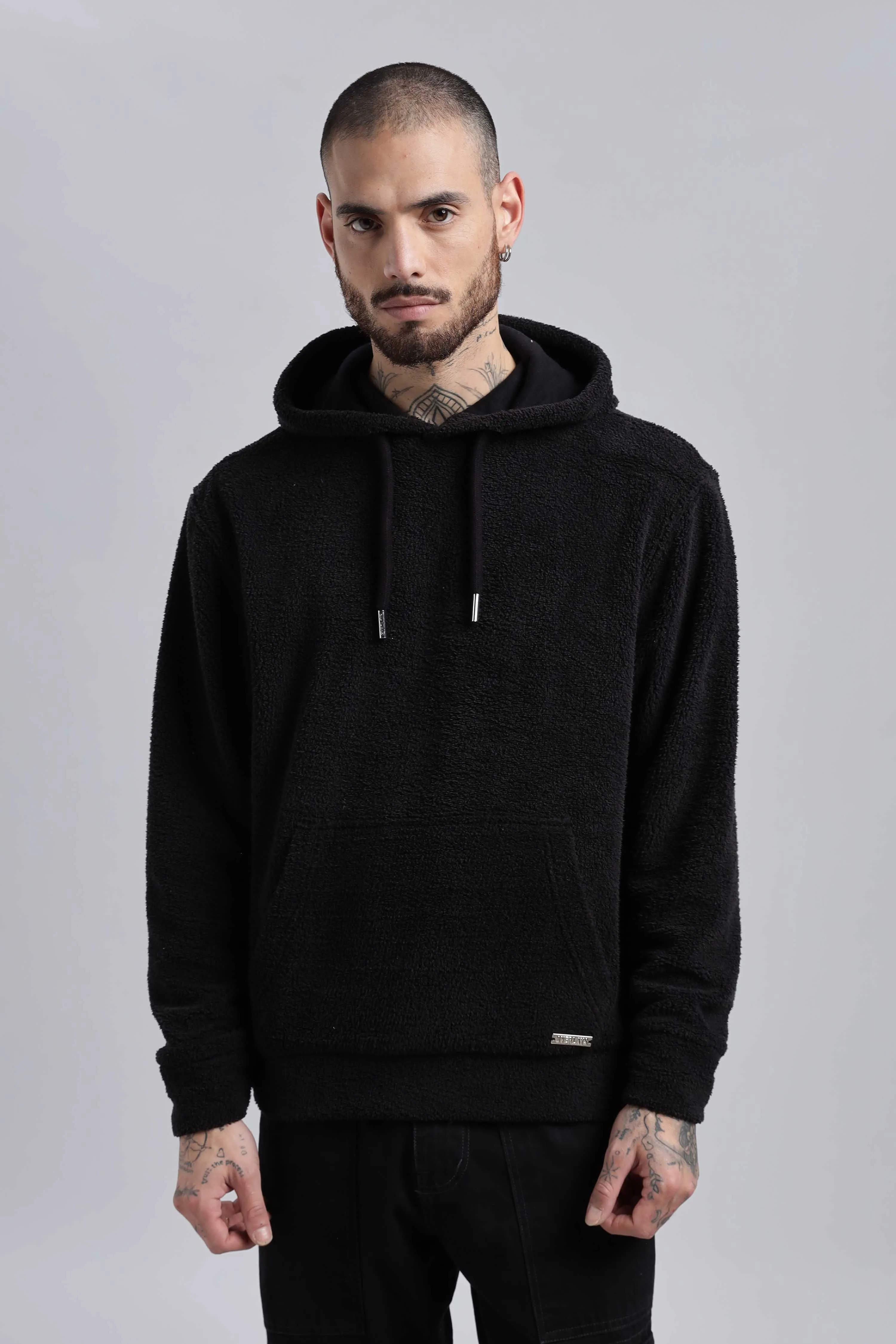 Raven Ted Sherpa Oversized Hoodie