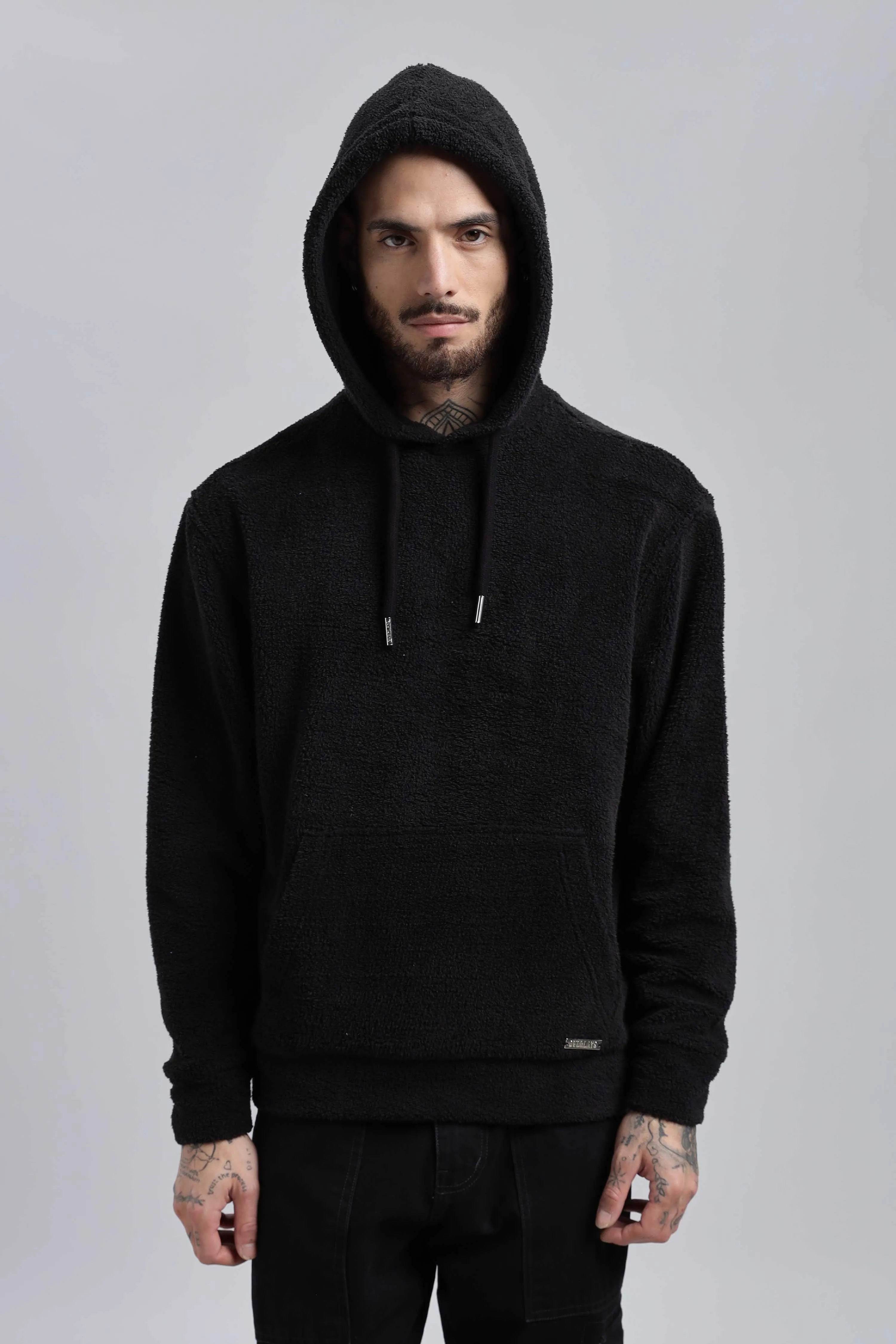 Raven Ted Sherpa Oversized Hoodie