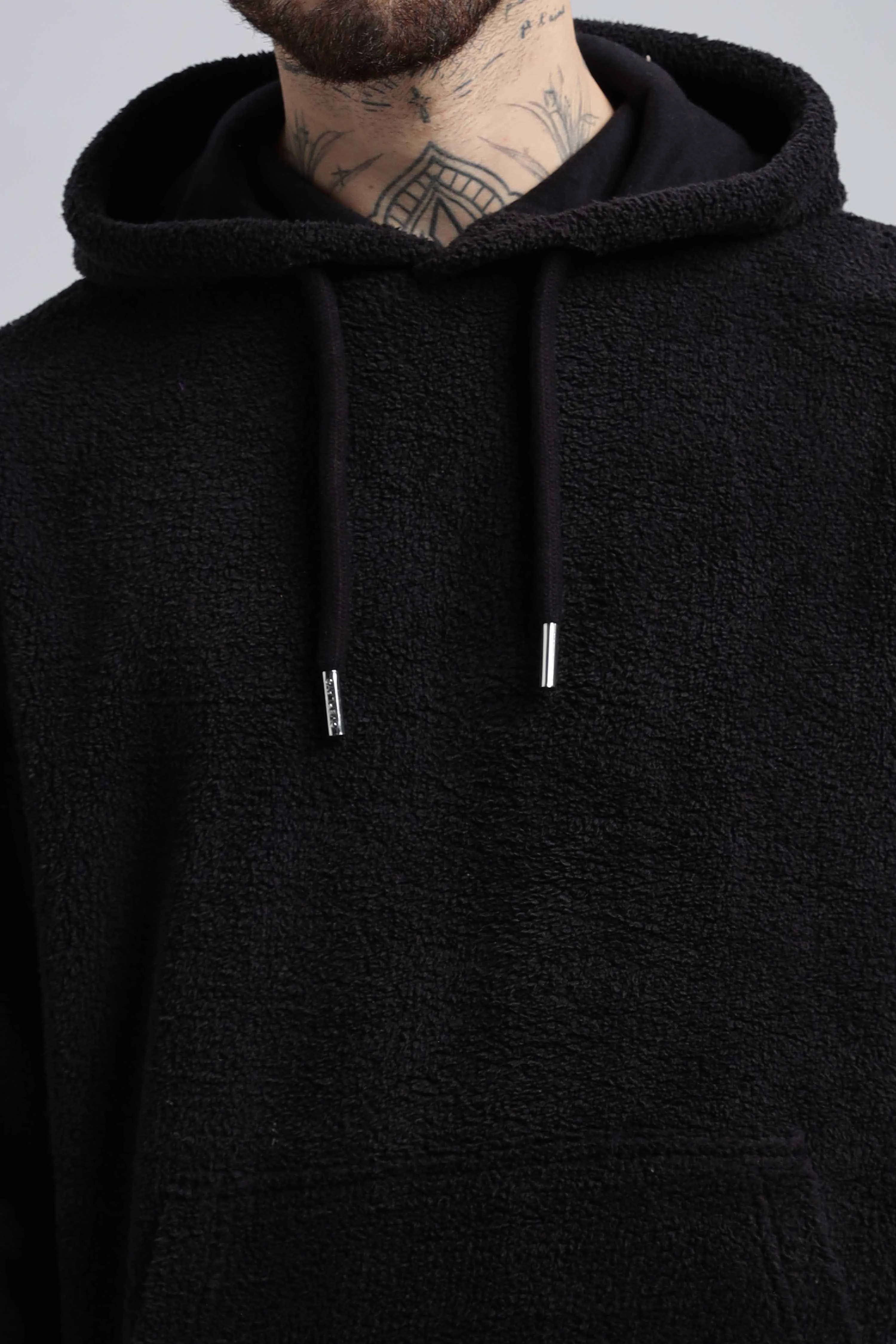 Raven Ted Sherpa Oversized Hoodie