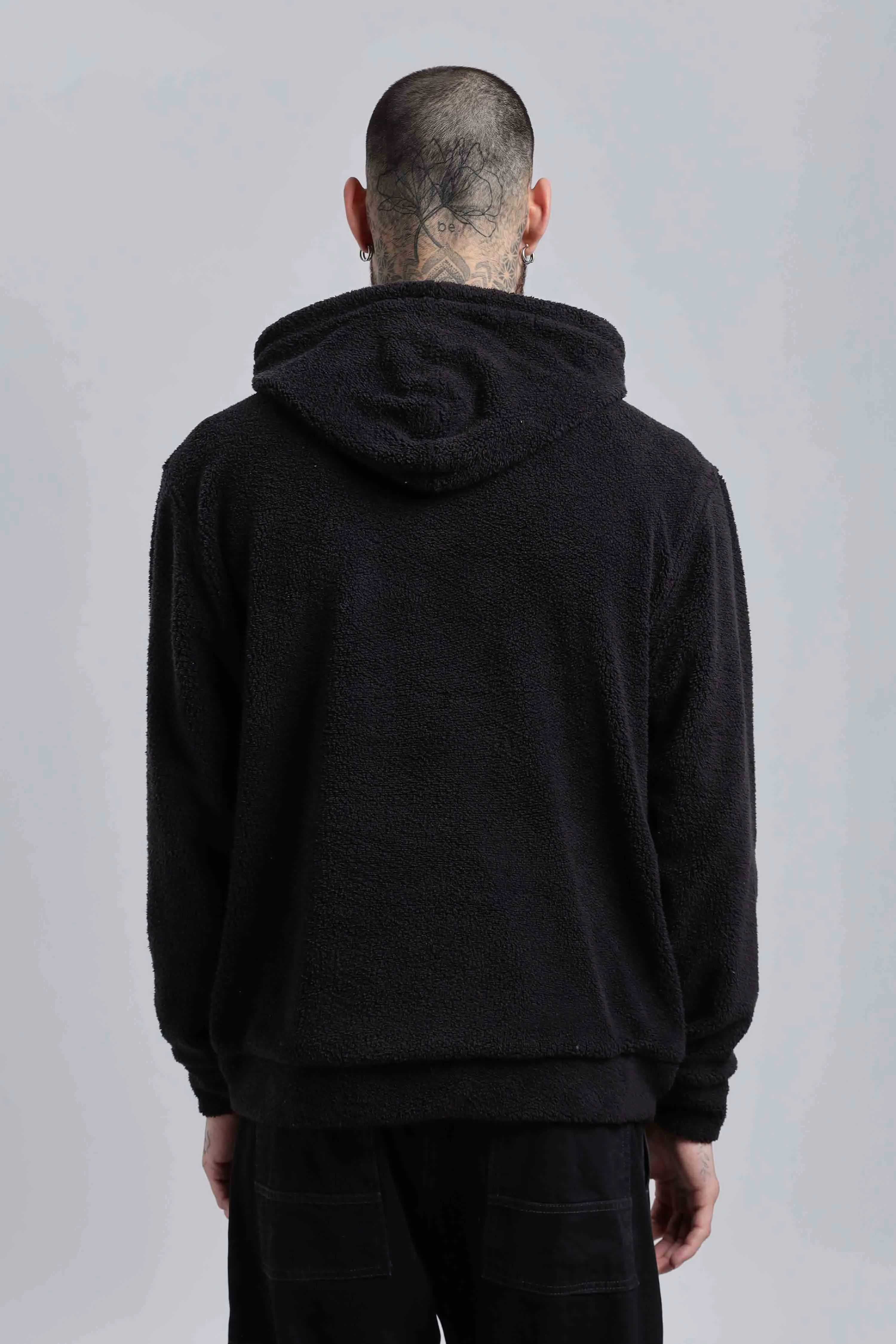 Raven Ted Sherpa Oversized Hoodie