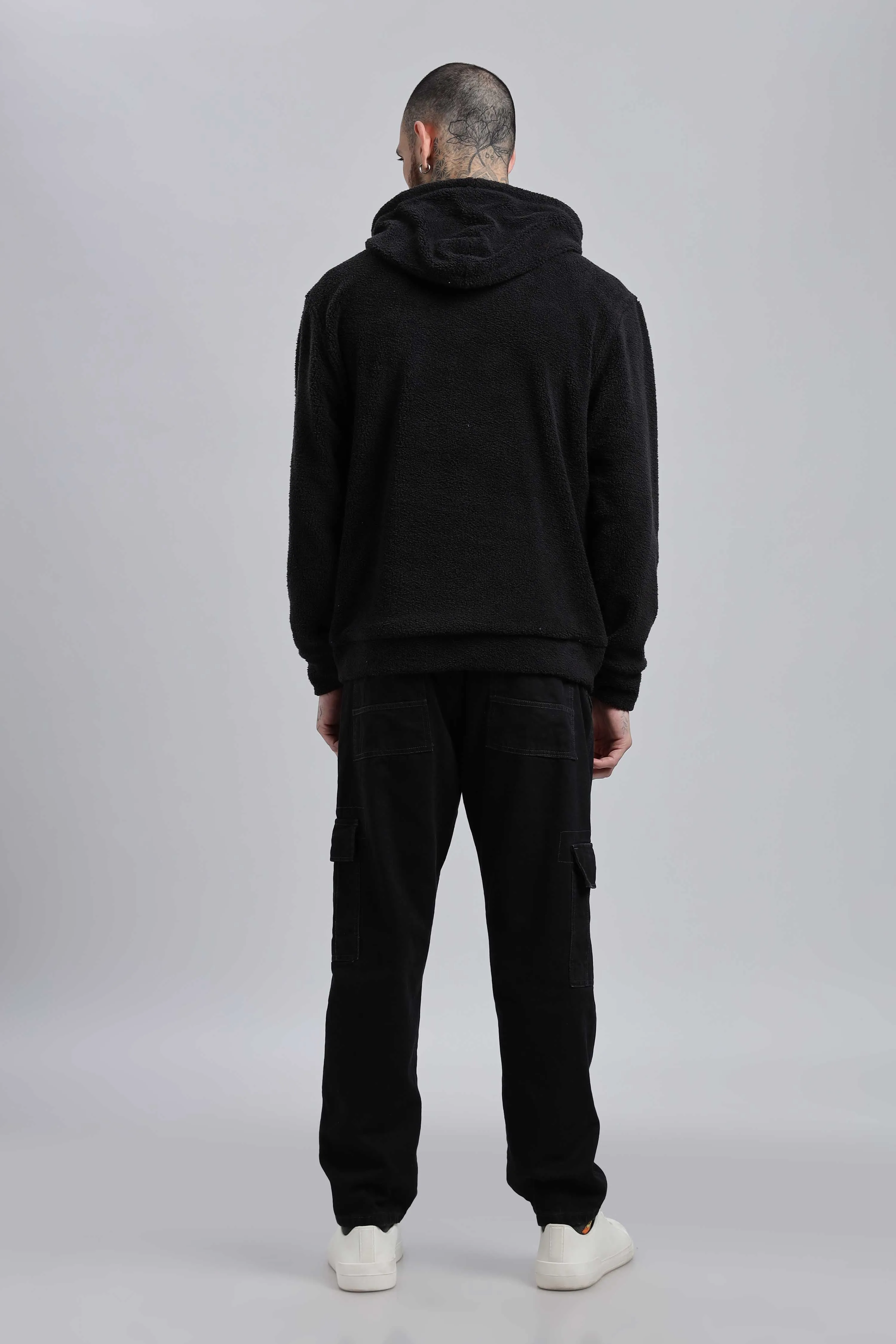 Raven Ted Sherpa Oversized Hoodie