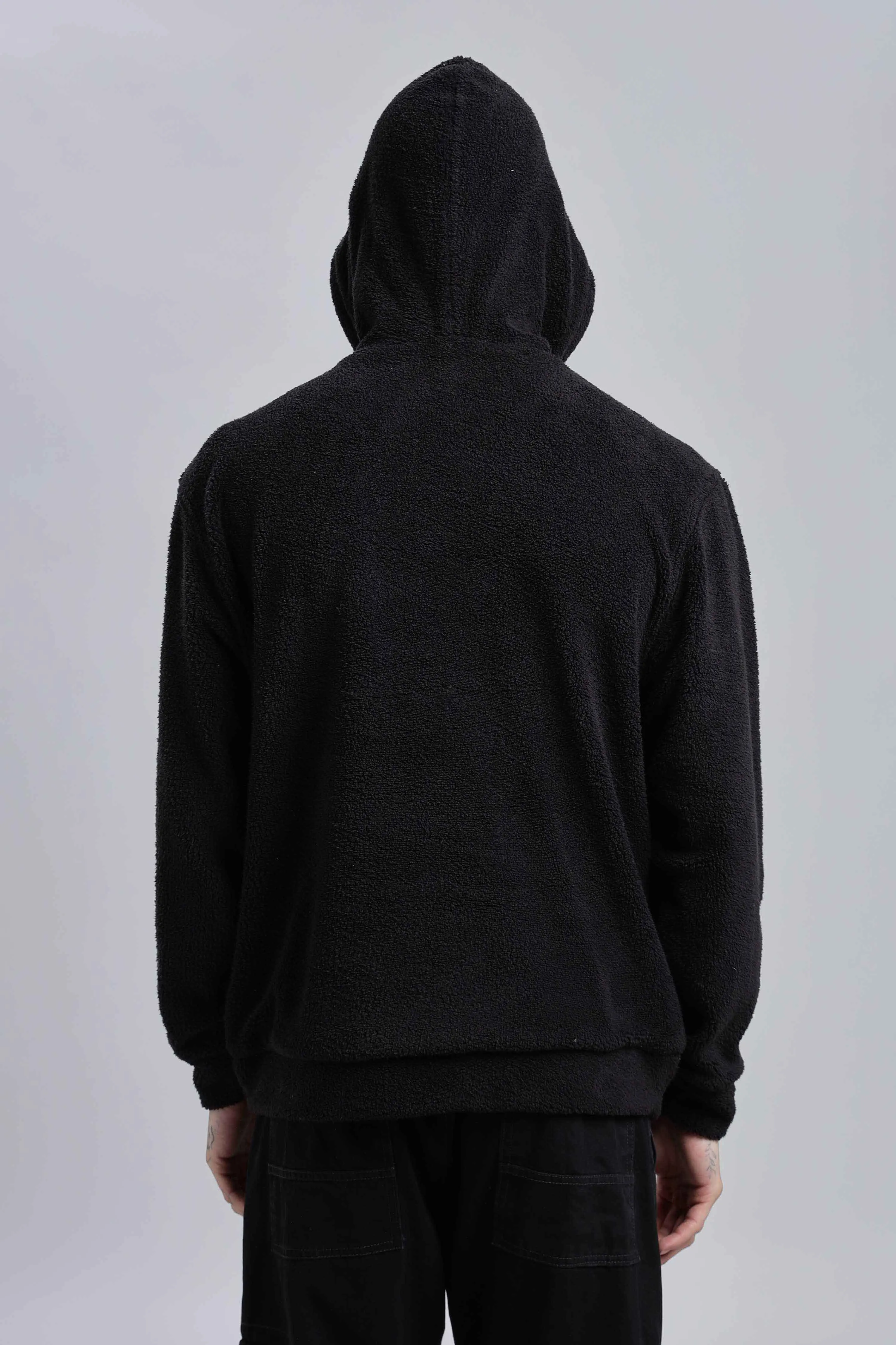 Raven Ted Sherpa Oversized Hoodie