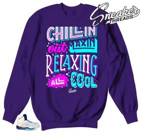 Retro 5 Grape Chilling Sweater