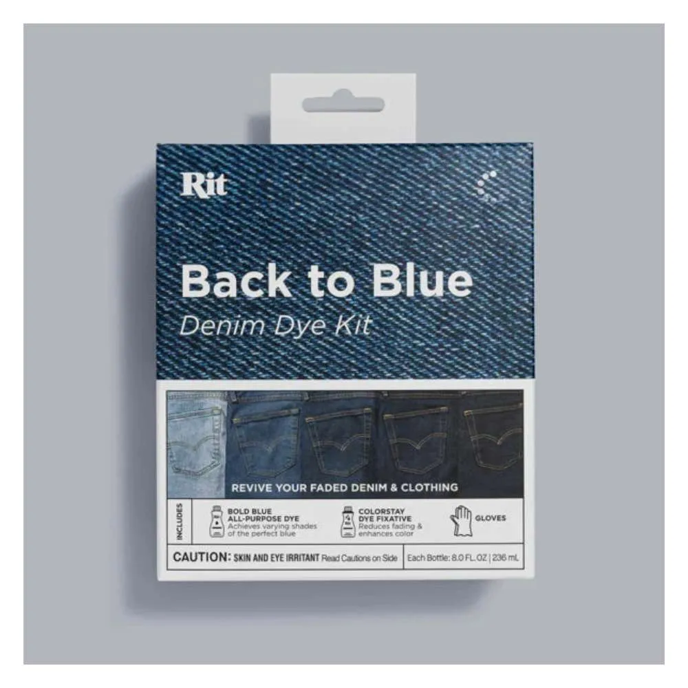 RIT Back To Blue Dye Kit, Blue Denim Dye Kit