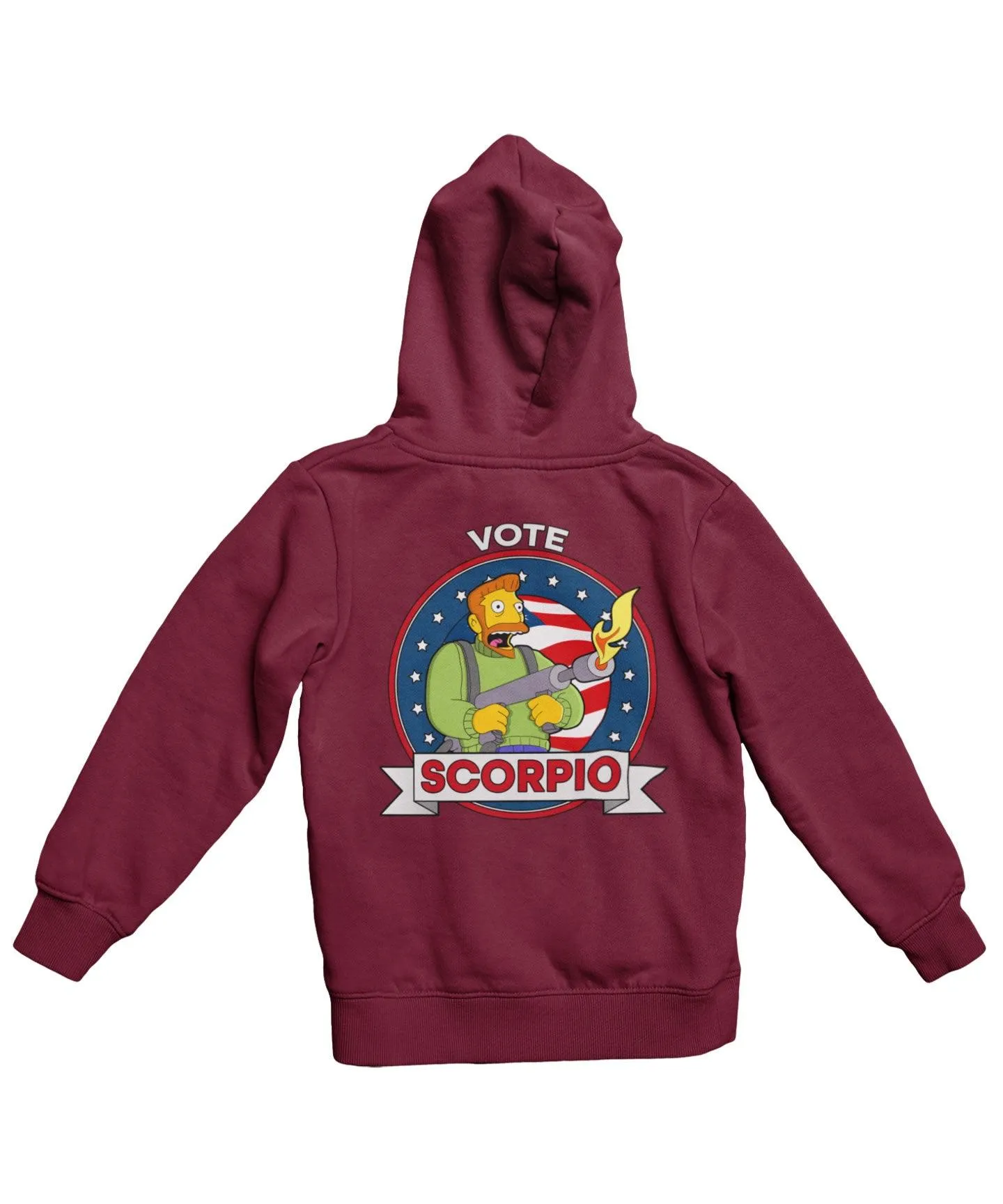 Top Notchy Vote Scorpio Back Printed Hoodie