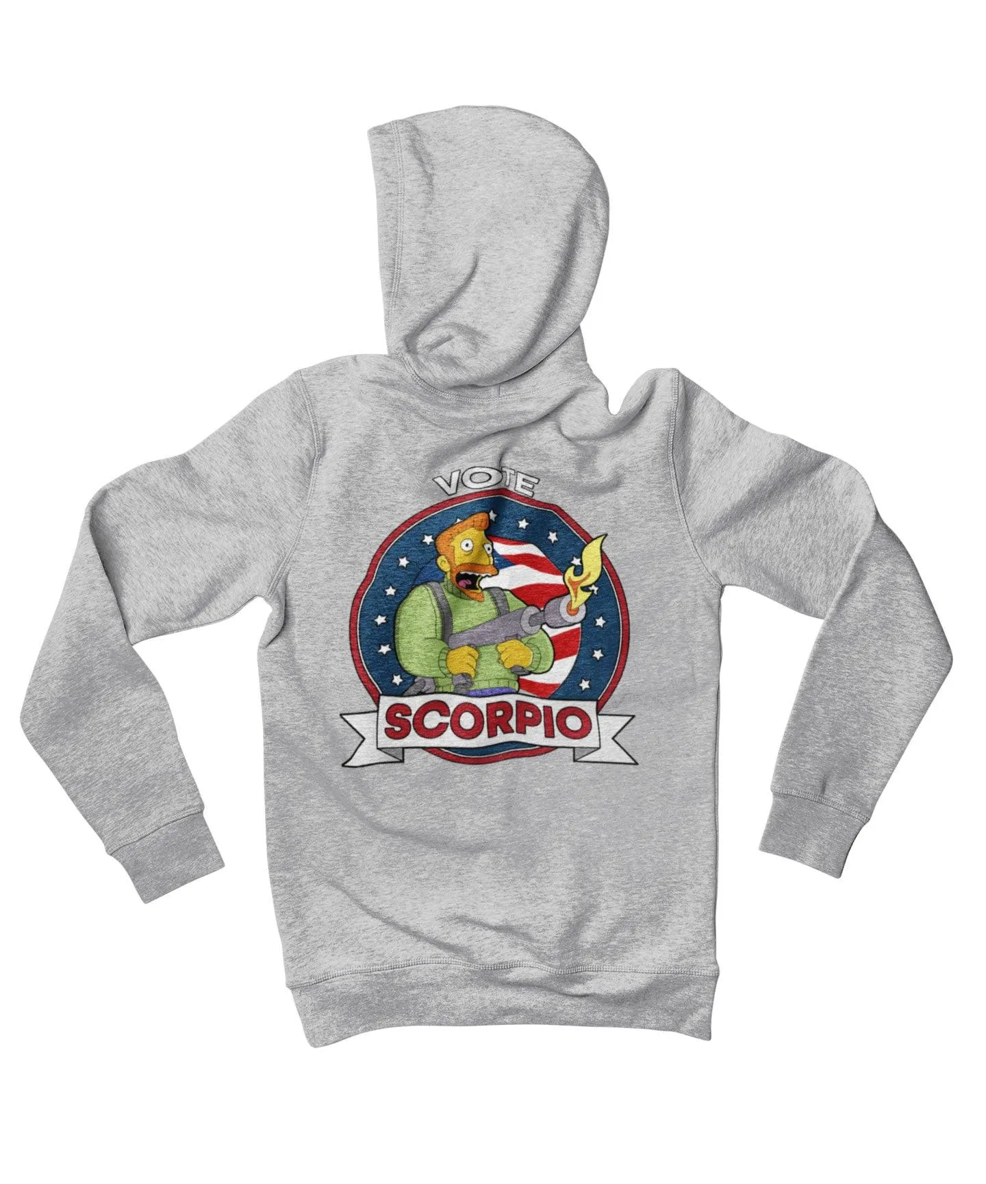 Top Notchy Vote Scorpio Back Printed Hoodie