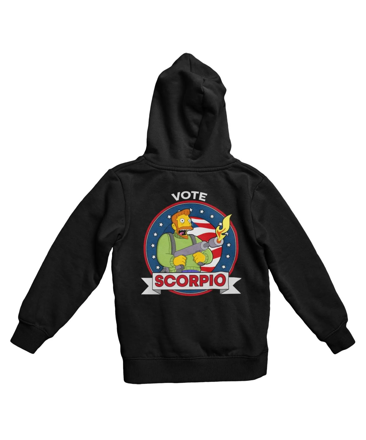 Top Notchy Vote Scorpio Back Printed Hoodie