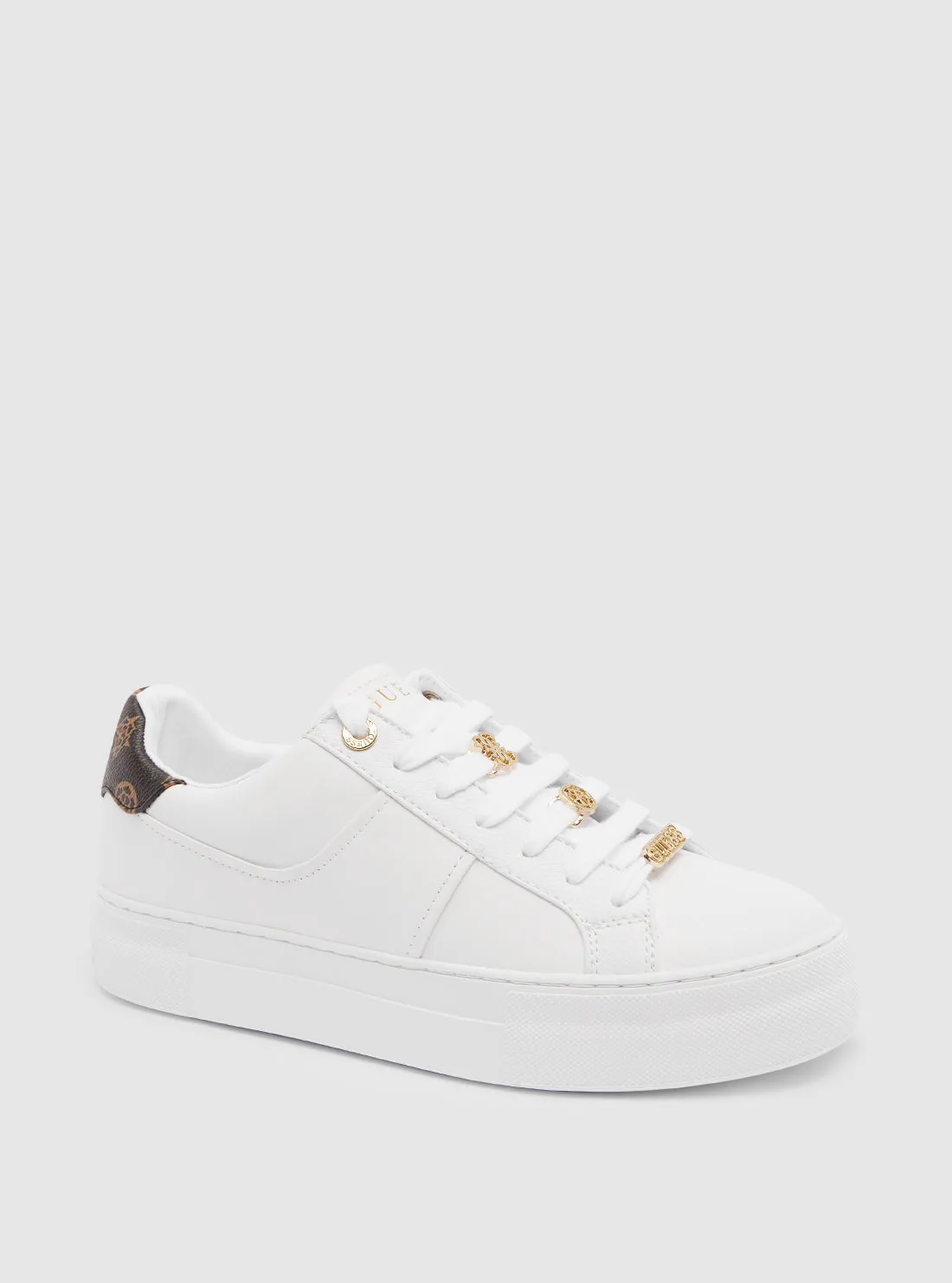 White Giella Low-Top Sneakers